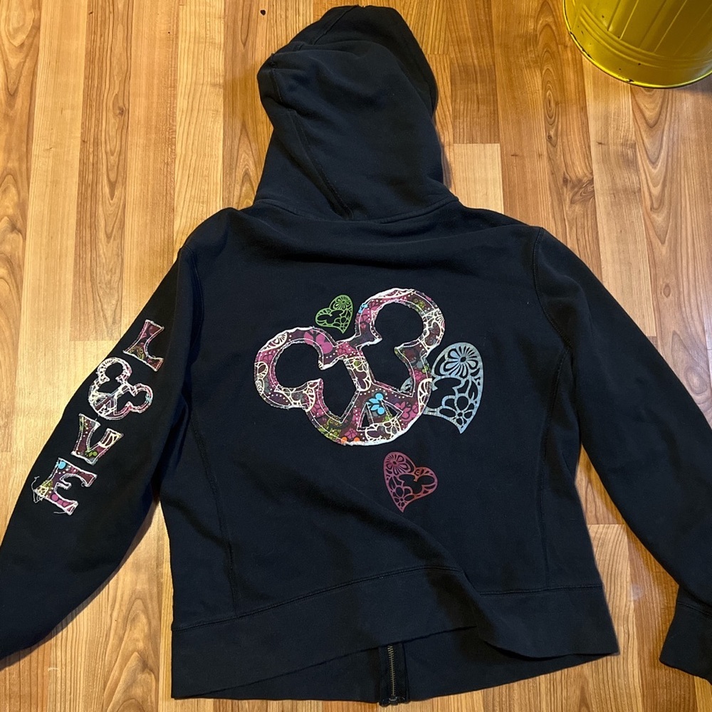 vintage disney sweatshirt with beautiful patchwork